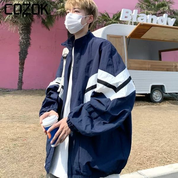 mens jackets korean fashion sunscreen jacket for men spring patchwork varsity bomber coats loose outdoors sports windbreak couple 230726, Black;brown
mens jackets korean fashion sunscreen jacket for men spring patchwork varsity bomber coats loose outdoors sports windbreak couple 230726, Black;brown
