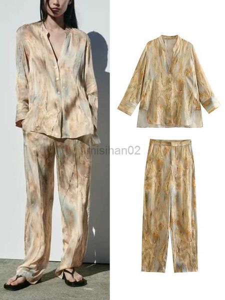women's sleep lounge women's pajama set shirts set 2023 spring summer 2 pieces sets trousers tie dye asymmetric shirts high waist
women's sleep lounge women's pajama set shirts set 2023 spring summer 2 pieces sets trousers tie dye asymmetric shirts high waist