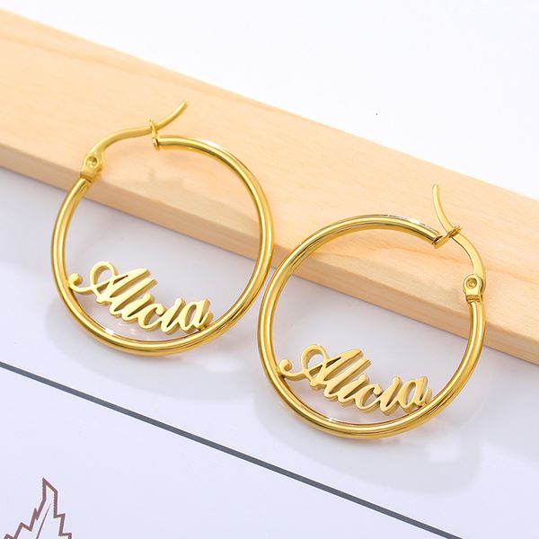 hoop huggie 1 pair big round circle custom earring personalized stud earrings for women stainless steel jewelry pendientes mujer moda 230727, Golden;silver
hoop huggie 1 pair big round circle custom earring personalized stud earrings for women stainless steel jewelry pendientes mujer moda 230727, Golden;silver