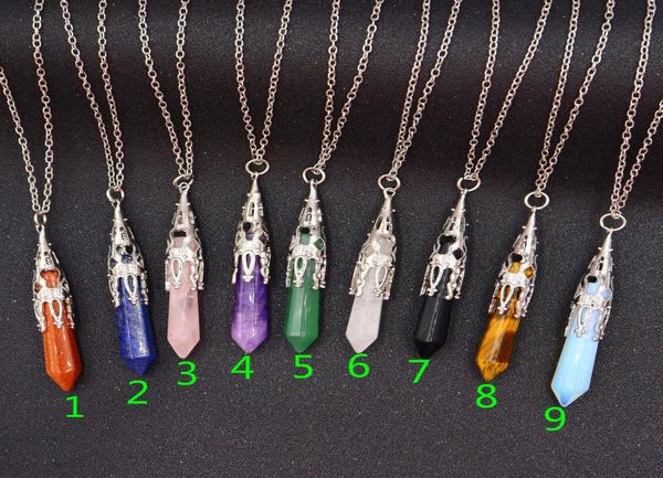 natural stone bullet pendant necklace hexagonal prism necklaces gemstone rock natural crystal quartz healing point necklaces8046279, Silver
natural stone bullet pendant necklace hexagonal prism necklaces gemstone rock natural crystal quartz healing point necklaces8046279, Silver
