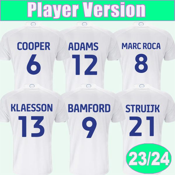 23 24 adams mens bamford harrison player version soccer jerseys gnonto struijk klaesson summerville cooper home white football shirts aldult, Black;yellow
23 24 adams mens bamford harrison player version soccer jerseys gnonto struijk klaesson summerville cooper home white football shirts aldult, Black;yellow