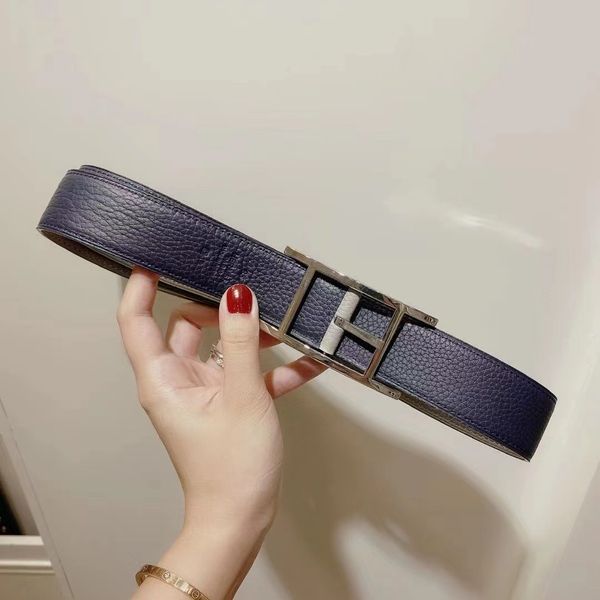 classics men belts designer mens and woman fashion togo leather classic reversible belt black brown h gold silver buckles 3.2-3.8cm h289
classics men belts designer mens and woman fashion togo leather classic reversible belt black brown h gold silver buckles 3.2-3.8cm h289