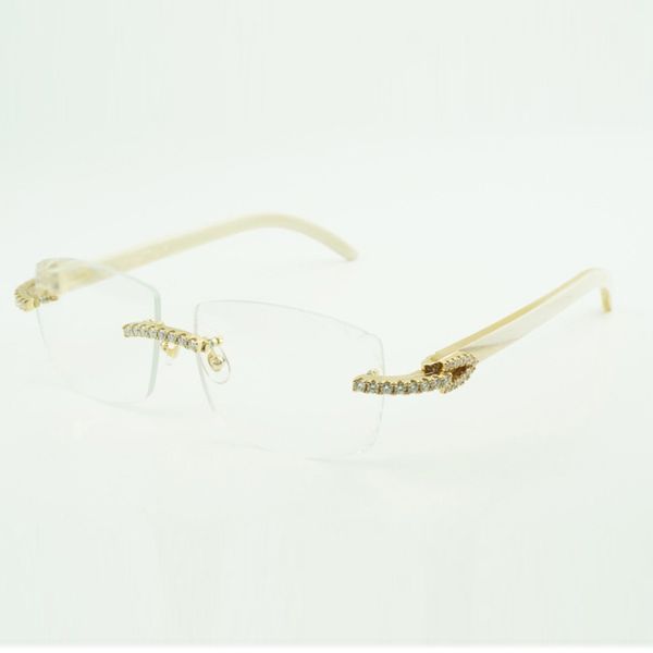 new moissanite diamond buffs glasses 3524015 male and female with white bufflo horn legs and clear lenses size: 57-18-140mm, Silver
new moissanite diamond buffs glasses 3524015 male and female with white bufflo horn legs and clear lenses size: 57-18-140mm, Silver