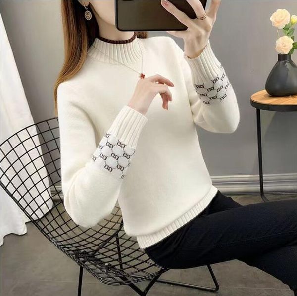 women's sweaters striped print luxury g letter brand designer sweaters knitted pullover all match sweater clothes, White;black
women's sweaters striped print luxury g letter brand designer sweaters knitted pullover all match sweater clothes, White;black