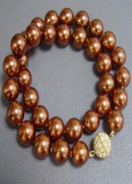 shell jewellery12mm brown color south sea shell pearl necklacerhinestone magnet claspnew 5134768, Black
shell jewellery12mm brown color south sea shell pearl necklacerhinestone magnet claspnew 5134768, Black