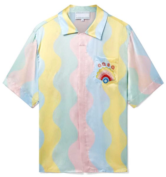 hawaiian shirt casablanca tennis clud cream shell silk men's and women's hawaiian short sleeve shirts, White;black
hawaiian shirt casablanca tennis clud cream shell silk men's and women's hawaiian short sleeve shirts, White;black