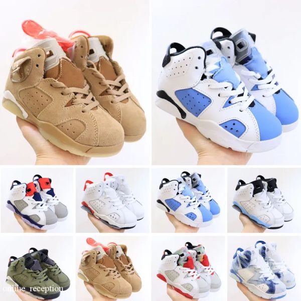 2023 children 6 basketball shoes for girls retro infrared carmine 6s unc toro hare oreo maroon youth sports sneakers kids size 28-35, Black
2023 children 6 basketball shoes for girls retro infrared carmine 6s unc toro hare oreo maroon youth sports sneakers kids size 28-35, Black