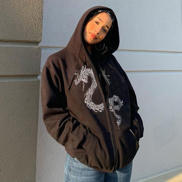 y2k hoodie street fashion hip hop zipper cardigan zipper hoodie winter sports casual new mendragon anime rhinestone sweatshirt, Black
y2k hoodie street fashion hip hop zipper cardigan zipper hoodie winter sports casual new mendragon anime rhinestone sweatshirt, Black