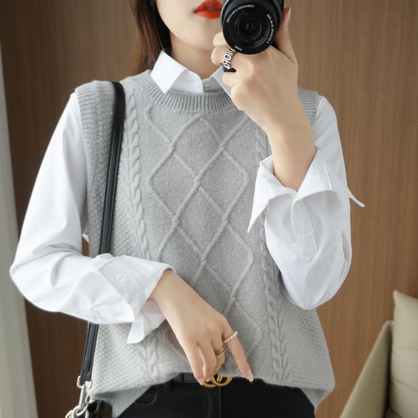 women's sweaters fashion brand spring and autumn pullover vest 100 merino wool front long back short jacket 230727, White;black
women's sweaters fashion brand spring and autumn pullover vest 100 merino wool front long back short jacket 230727, White;black
