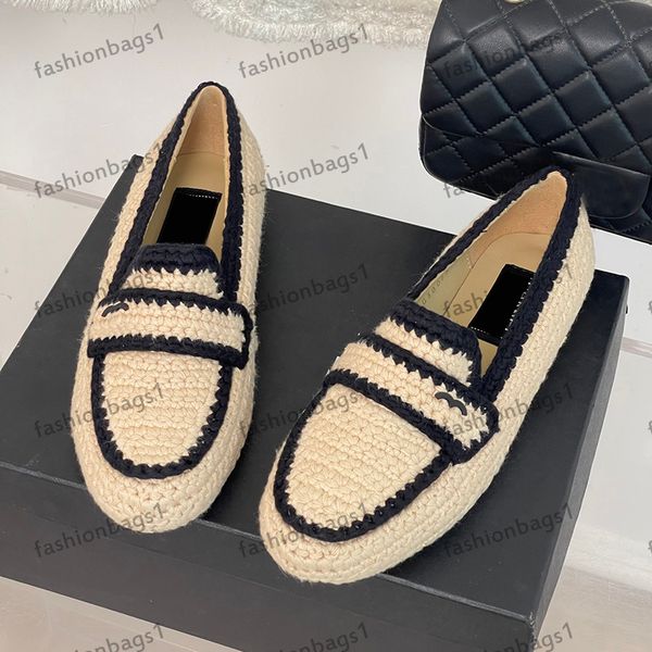 designer womens dress shoes flat half slipper double color knitting casual shoes classic buckle loafers street walking shoes casual shoes vi, Black
designer womens dress shoes flat half slipper double color knitting casual shoes classic buckle loafers street walking shoes casual shoes vi, Black