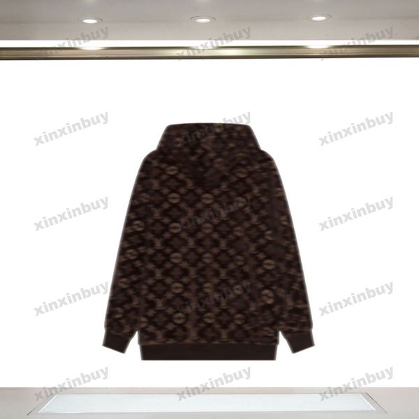 xinxinbuy men women designer velvet hoodie flower double letter jacquard fabric sweater black white brown gray m-2xl, Black;brown
xinxinbuy men women designer velvet hoodie flower double letter jacquard fabric sweater black white brown gray m-2xl, Black;brown