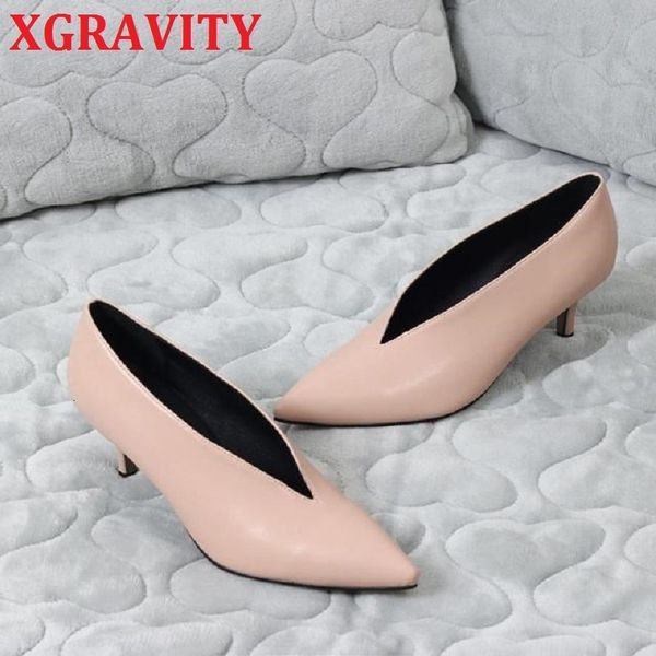 dress shoes xgravity spring winter fashion shoes elegant branded v cut design pointed toe pumps high heel shoes women shoes female 230726, Black
dress shoes xgravity spring winter fashion shoes elegant branded v cut design pointed toe pumps high heel shoes women shoes female 230726, Black