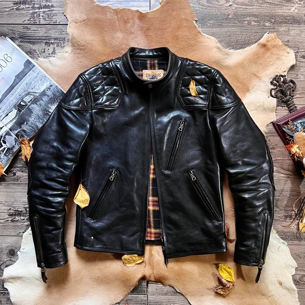 men's jackets tailor brando j34 italian tea core horse leather american vintage talon zipper standpp collar biker jacket 230726, Black;brown
men's jackets tailor brando j34 italian tea core horse leather american vintage talon zipper standpp collar biker jacket 230726, Black;brown