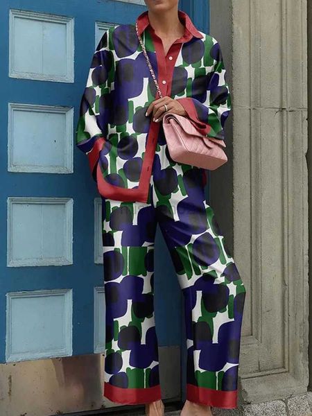 women's sleep lounge ice silk pajamas women 2023 spring autumn lapel painted sleepwear suit long sleeve pants 2 pieces set home clothes
women's sleep lounge ice silk pajamas women 2023 spring autumn lapel painted sleepwear suit long sleeve pants 2 pieces set home clothes