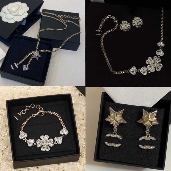 designer jewelry necklace channl new star heart tassel necklace with double crystal neckchain and diamond flower earrings, Black
designer jewelry necklace channl new star heart tassel necklace with double crystal neckchain and diamond flower earrings, Black