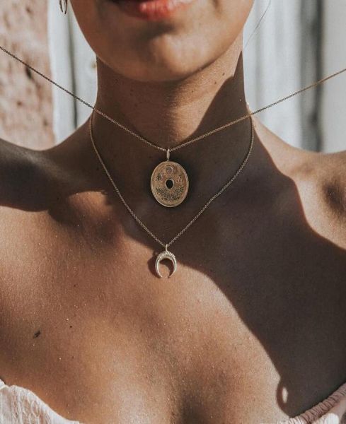 mayforest louleur bohemian multi layered necklaces metal gold moon round coin pair pendants choker necklace for women boho je7677015, Black
mayforest louleur bohemian multi layered necklaces metal gold moon round coin pair pendants choker necklace for women boho je7677015, Black