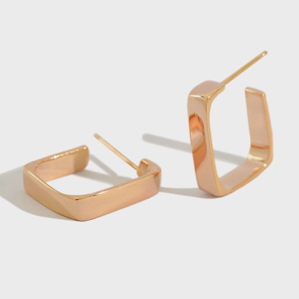 100% real 925 sterling silver hoop earrings fine jewelry for women korean style simple irregular square brinco gift yme434, Golden;silver
100% real 925 sterling silver hoop earrings fine jewelry for women korean style simple irregular square brinco gift yme434, Golden;silver