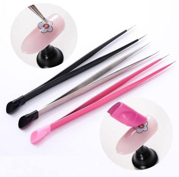 1pc 2 heads straight nail tweezers with silicone pressing head for 3d sticker rhinestones water sticker picker metal nails tools1505406
1pc 2 heads straight nail tweezers with silicone pressing head for 3d sticker rhinestones water sticker picker metal nails tools1505406
