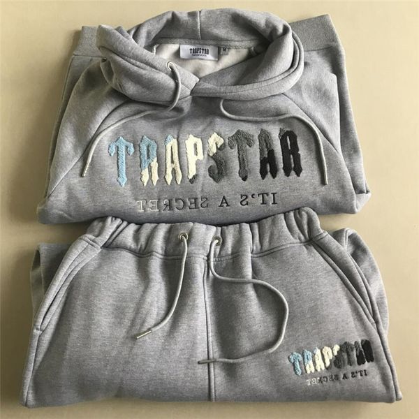 men's tracksuits trapstar embroidery men's women's sweatshirt sweatpants 2 piece sets fashion streetwear hooded tracksuit jog, Gray
men's tracksuits trapstar embroidery men's women's sweatshirt sweatpants 2 piece sets fashion streetwear hooded tracksuit jog, Gray