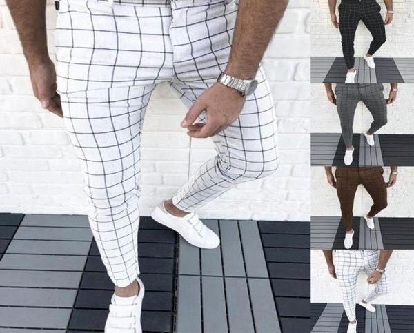 men039s pants smart casual fashion clothing plaid pencil thin mid waist jogger trousers for men5949007, Black
men039s pants smart casual fashion clothing plaid pencil thin mid waist jogger trousers for men5949007, Black