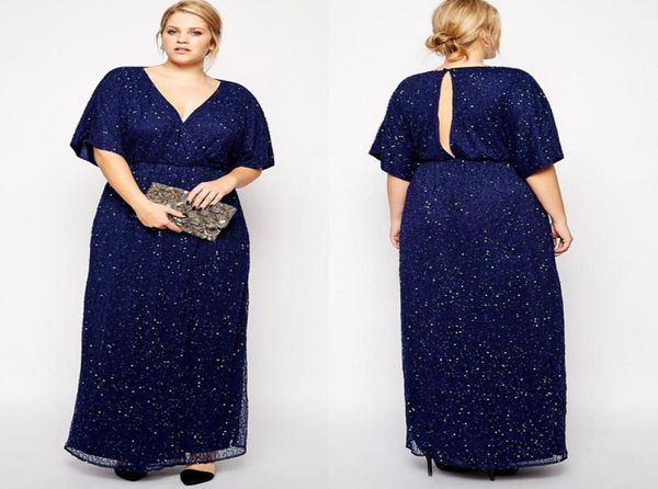 2019 navy sequined plus size mother of the bride dresses v neck aline formal dress floor length keyhole back evening gowns with s7014904, Black
2019 navy sequined plus size mother of the bride dresses v neck aline formal dress floor length keyhole back evening gowns with s7014904, Black