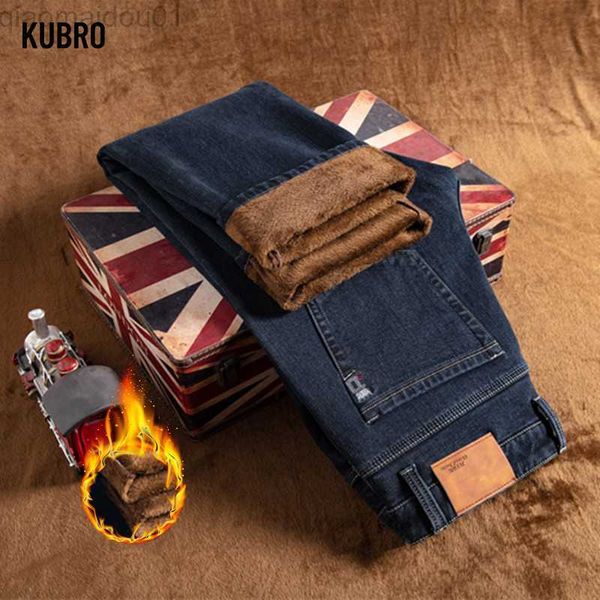 men's pants kubro elastic winter new blue black men's office casual jeans fashion warm thickened denim trousers business fleece br
men's pants kubro elastic winter new blue black men's office casual jeans fashion warm thickened denim trousers business fleece br