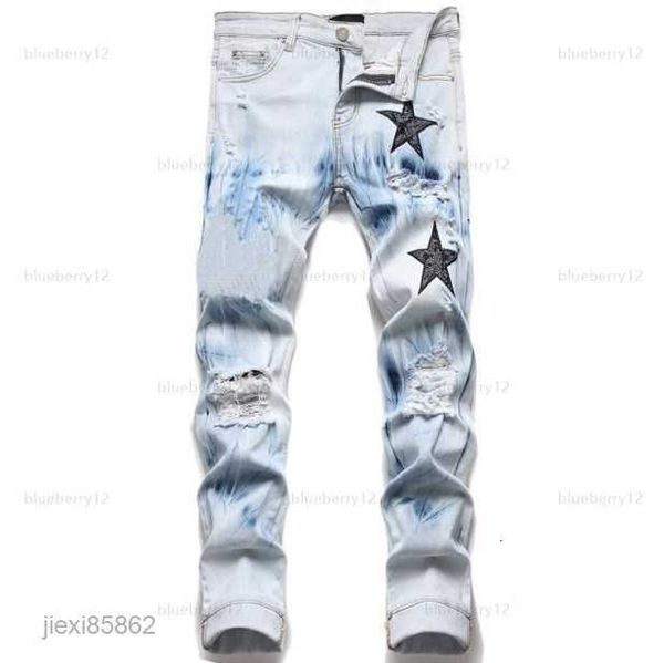 men's jeans european jean hombre letter star men embroidery patchwork ripped for trend brand motorcycle pant mens skinny, Blue
men's jeans european jean hombre letter star men embroidery patchwork ripped for trend brand motorcycle pant mens skinny, Blue