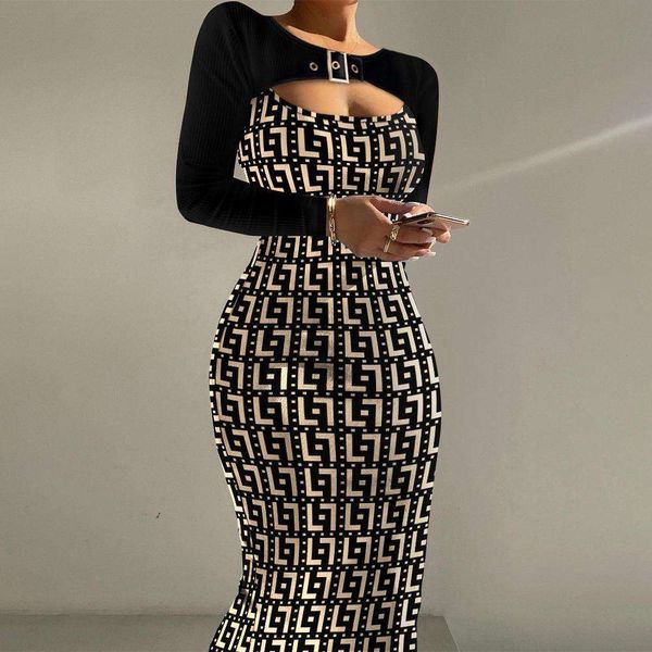 item title womens clothing autumn tight fitting print contrast color fake two piece large size fishtail dress, Black;gray
item title womens clothing autumn tight fitting print contrast color fake two piece large size fishtail dress, Black;gray