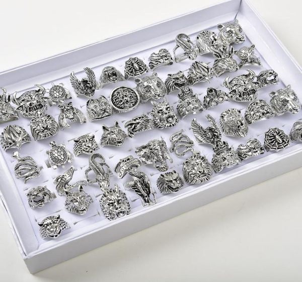 whole 50pcslots vintage punk animal mix owl tiger dragon eagle etc style antique silver personality jewelry rings for men wom2816158, Golden;silver
whole 50pcslots vintage punk animal mix owl tiger dragon eagle etc style antique silver personality jewelry rings for men wom2816158, Golden;silver