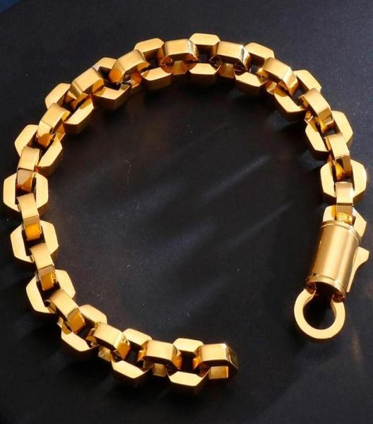male chain bracelet men hip hop golden stainless steel mens friendship bracelets link friends jewellery accessories227e1380443, Black
male chain bracelet men hip hop golden stainless steel mens friendship bracelets link friends jewellery accessories227e1380443, Black