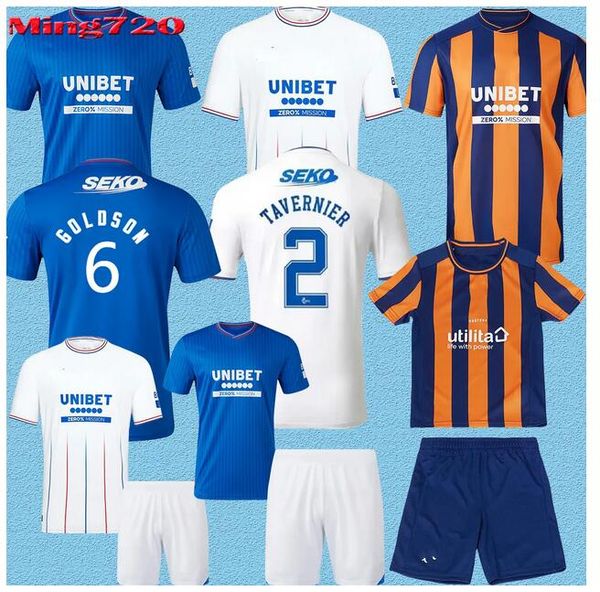 23 24 glasgow rangers soccer jerseys 2023 2024 home blue sakala kent tavernier morelos colak hogan football shirt men kids kit fans player v, Black;yellow
23 24 glasgow rangers soccer jerseys 2023 2024 home blue sakala kent tavernier morelos colak hogan football shirt men kids kit fans player v, Black;yellow