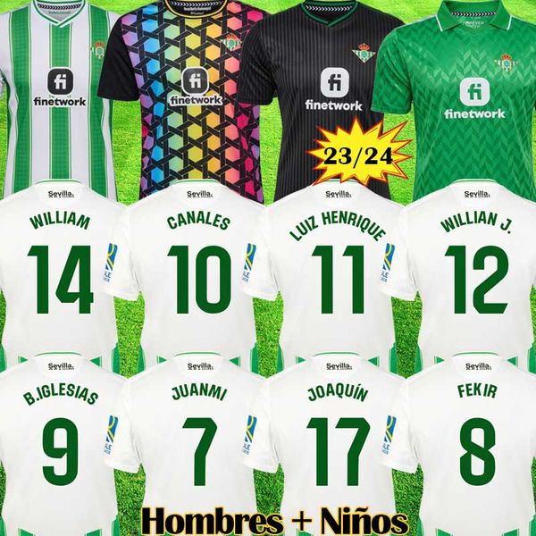 23 24 real betis primera soccer jerseys sustainability kits joaquin b iglesias camiseta de futbol juanmi canales fekir 2023 2024 portero mul, Black;yellow
23 24 real betis primera soccer jerseys sustainability kits joaquin b iglesias camiseta de futbol juanmi canales fekir 2023 2024 portero mul, Black;yellow
