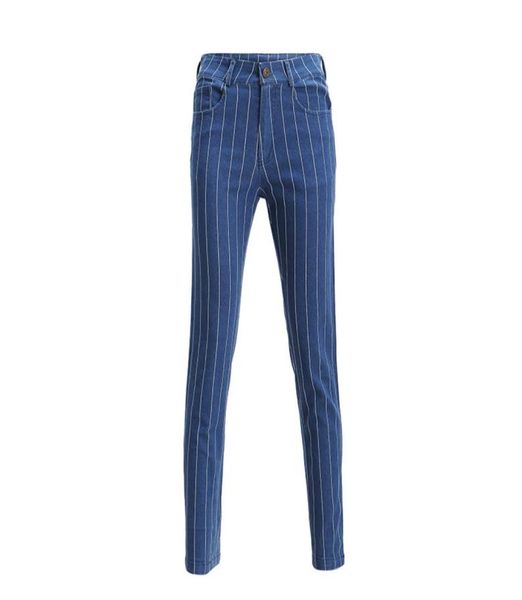 2019 spring women clothing dark blue streetwear casual high waist button vertical striped jeans pants femme5831371
2019 spring women clothing dark blue streetwear casual high waist button vertical striped jeans pants femme5831371