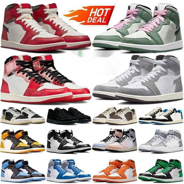 og jumpman 1 high 1s basketball shoes men women unc toe lucky green patent black white reverse mocha olive lost and found mens trainers outd
og jumpman 1 high 1s basketball shoes men women unc toe lucky green patent black white reverse mocha olive lost and found mens trainers outd