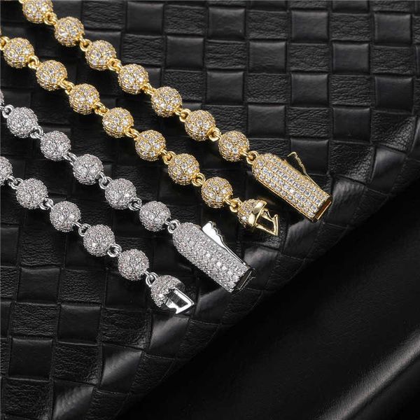 hip hop 6mm heavy bead round brass zircon iced out cuban link chain aaa prong setting necklaces for men women jewelry, Silver
hip hop 6mm heavy bead round brass zircon iced out cuban link chain aaa prong setting necklaces for men women jewelry, Silver
