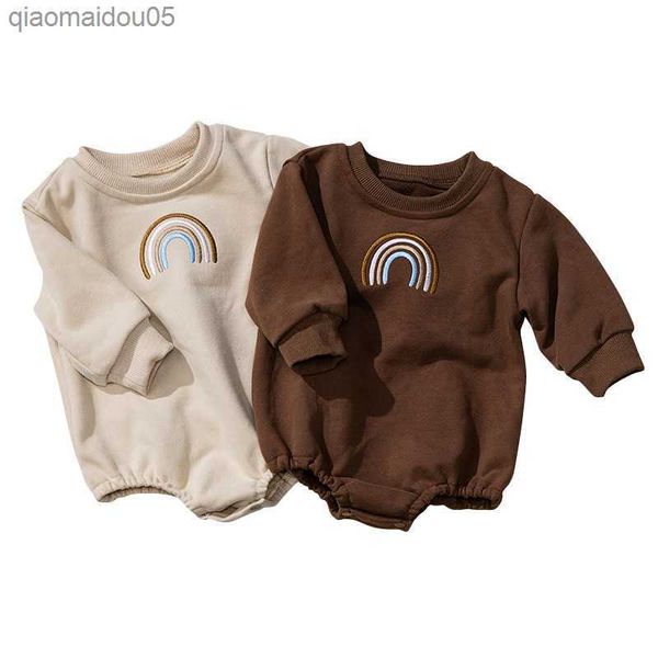 2023 rainbow embroidery baby romper autumn long sleeve jumpsuit for boys girls spring newborn clothes infant one-piece onesie l230712, Blue
2023 rainbow embroidery baby romper autumn long sleeve jumpsuit for boys girls spring newborn clothes infant one-piece onesie l230712, Blue