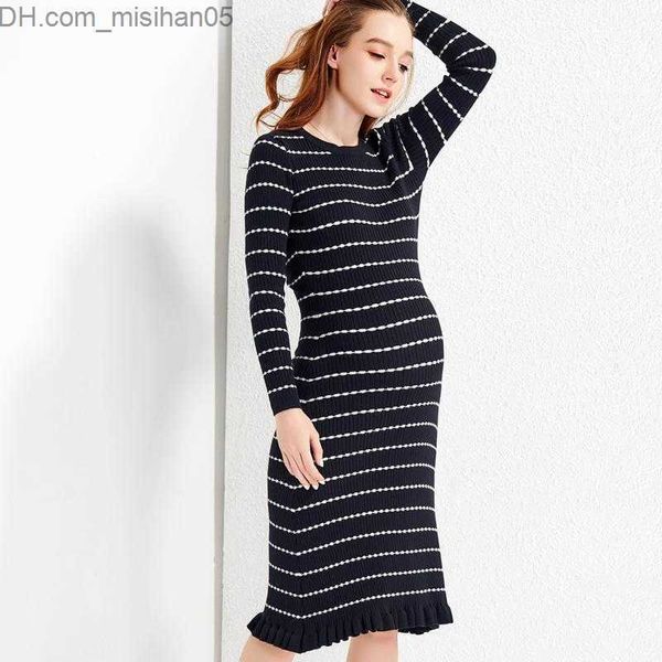 maternity dresses dresses spring autumn maternity dress large elastic midi sleeve black striped pregnancy knitted dress z230731, White
maternity dresses dresses spring autumn maternity dress large elastic midi sleeve black striped pregnancy knitted dress z230731, White
