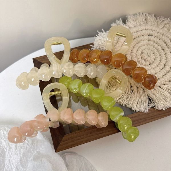 temperament jelly love hairpin women's summer back brain spoon high grade grip shark clip net red hairpin clip headwear, Black;brown
temperament jelly love hairpin women's summer back brain spoon high grade grip shark clip net red hairpin clip headwear, Black;brown