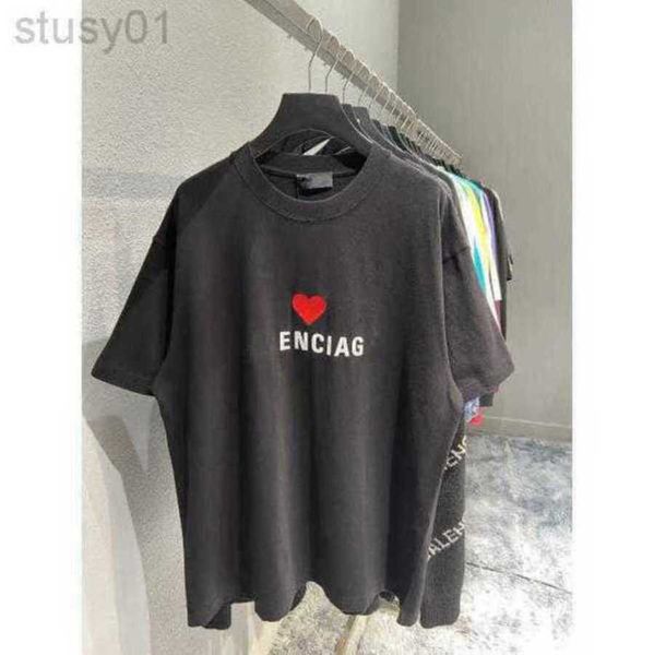 2023 balaciaga women t shirt tide brand ins net red same tanabata valentine's day limited couple embroidery love round neck short sleev, White;black
2023 balaciaga women t shirt tide brand ins net red same tanabata valentine's day limited couple embroidery love round neck short sleev, White;black