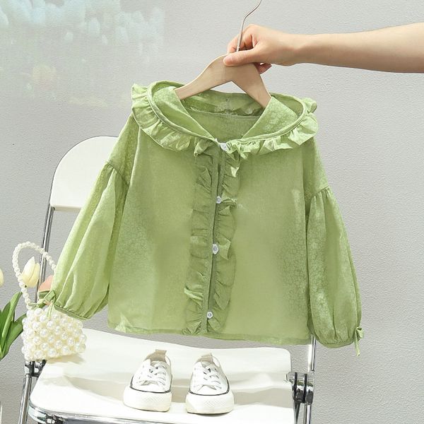 jackets girls sunscreen clothes childrens thin hooded coat summer baby fashion ruffles sweet 05years old 230728, Blue;gray
jackets girls sunscreen clothes childrens thin hooded coat summer baby fashion ruffles sweet 05years old 230728, Blue;gray