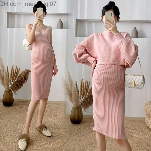 maternity bottoms 2022# 2pcs/set autumn/winter korean fashion knitted pregnant women's sweater dress a thread slim fit pregnant women&#, White
maternity bottoms 2022# 2pcs/set autumn/winter korean fashion knitted pregnant women's sweater dress a thread slim fit pregnant women&#, White