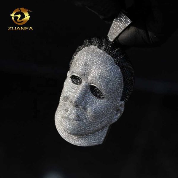 zuanfa custom hip hop jewelry halloween protagonist michael myers pendant vvs moissanite charm 925 silver pendant
zuanfa custom hip hop jewelry halloween protagonist michael myers pendant vvs moissanite charm 925 silver pendant