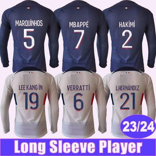 2023 24 kimpembe player version mens soccer jerseys long sleeve saint germain marquinhos verratti mbappe n.mendes home away football shirts, Black;yellow
2023 24 kimpembe player version mens soccer jerseys long sleeve saint germain marquinhos verratti mbappe n.mendes home away football shirts, Black;yellow