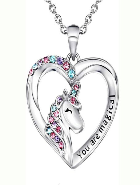 creative new unicorn necklace colorful heartshaped pony children039s love diamond pendant4840158, Silver
creative new unicorn necklace colorful heartshaped pony children039s love diamond pendant4840158, Silver