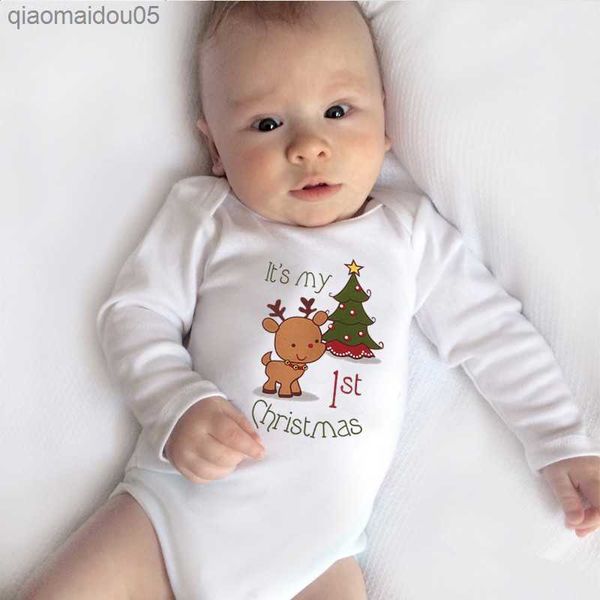 it's my first christmas newborn baby bodysuit long sleeve cotton body baby boy onesie cute baby girl christmas romper clothes l230712, Blue
it's my first christmas newborn baby bodysuit long sleeve cotton body baby boy onesie cute baby girl christmas romper clothes l230712, Blue