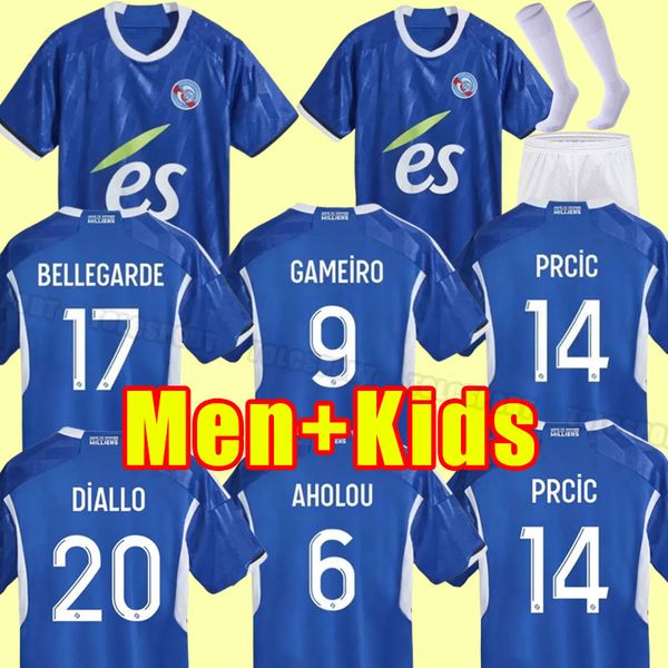23 24 rc strasbourg alsace soccer jerseys maillot de foot home blue 2023 2024 aholou thomasson lienard diallo djiku ajorque gameiro football, Black;yellow
23 24 rc strasbourg alsace soccer jerseys maillot de foot home blue 2023 2024 aholou thomasson lienard diallo djiku ajorque gameiro football, Black;yellow