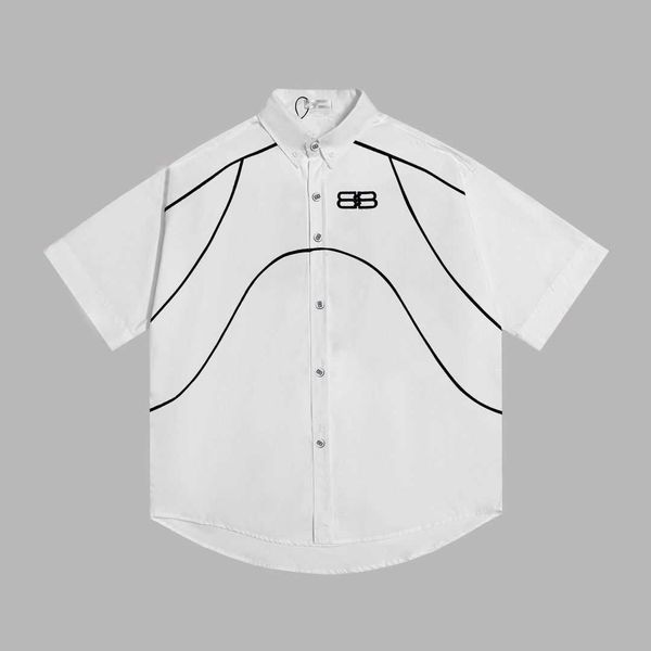 summer men's lapel letter print loose casual short-sleeved shirt, nylon fabric wrinkle resistant not shrink, loose casual version of da, White;black
summer men's lapel letter print loose casual short-sleeved shirt, nylon fabric wrinkle resistant not shrink, loose casual version of da, White;black