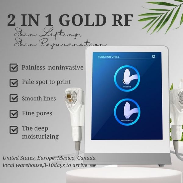 2-in-1 gold rf microneedling machine lifts and tightens removes wrinkle stretch marks whitening and rejuvenation
2-in-1 gold rf microneedling machine lifts and tightens removes wrinkle stretch marks whitening and rejuvenation