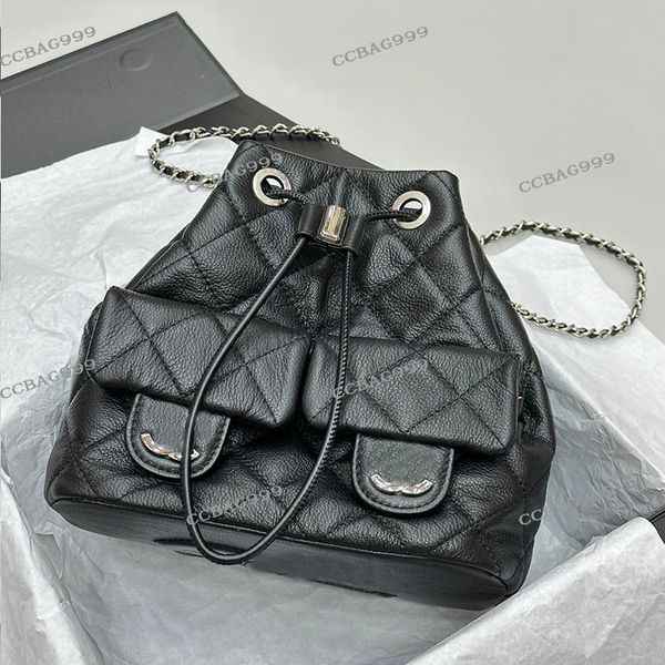 23b calfskin leather women designer vintage backpack bag silver metal hardware matelasse chain bottom embroidery turn lock string shoulder h
23b calfskin leather women designer vintage backpack bag silver metal hardware matelasse chain bottom embroidery turn lock string shoulder h
