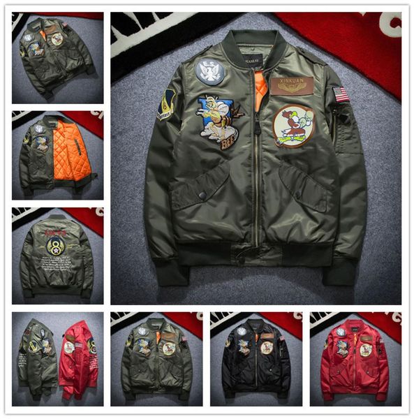 2017 new bomber jacket men ma-1 flight jacket pilot air force male ma1 army green military motorcycle jackets coats s-3xl9558448, Black;brown
2017 new bomber jacket men ma-1 flight jacket pilot air force male ma1 army green military motorcycle jackets coats s-3xl9558448, Black;brown